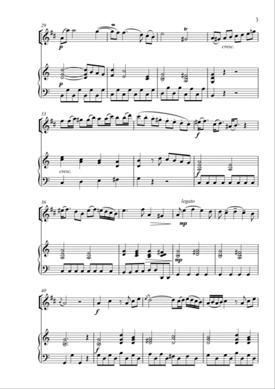 Maxim Berezovsky - Sonata C dur for soprano saxophone and piano Chamber Music scores gallery preview page 5
