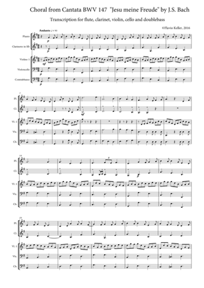 Choral "Jesu meine Freude", transcription for chamber instruments