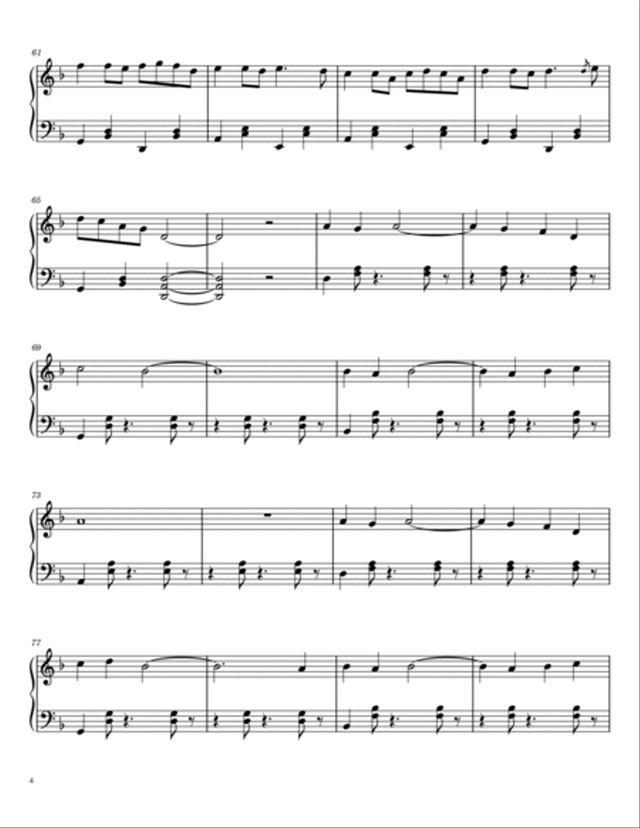 Fairytale Piano Solo scores gallery preview page 4