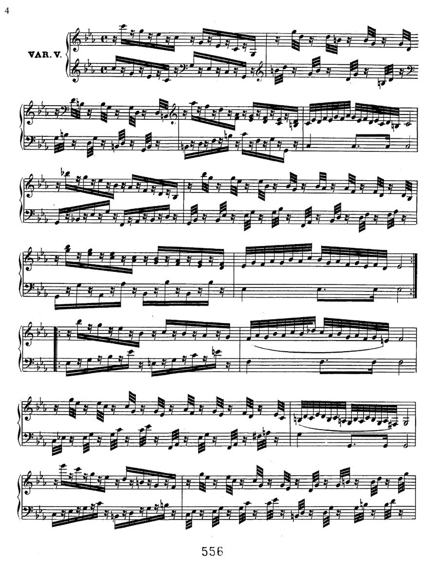 Variations (9) On A March By Dressler, Woo 63 Piano Solo scores gallery preview page 4