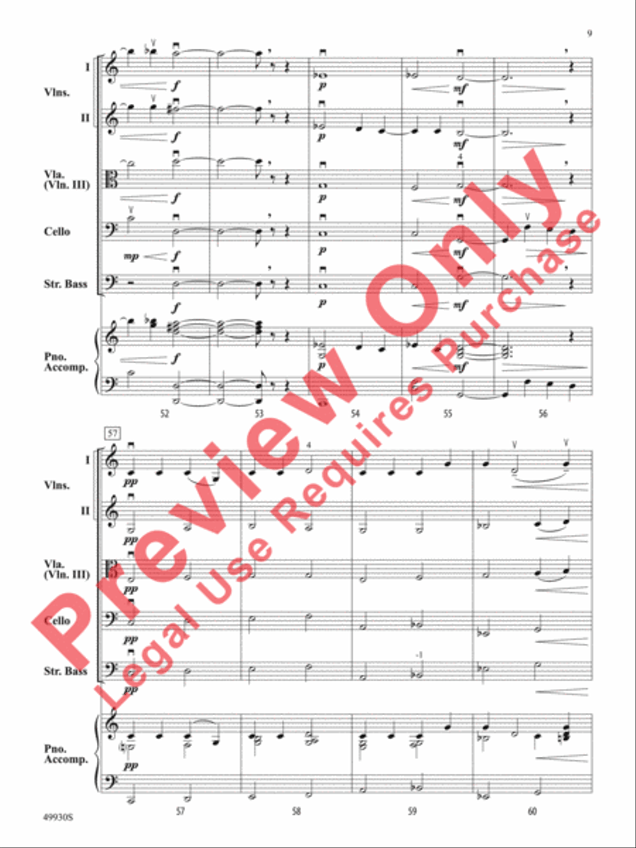 A Quiet Peace A Quiet Peace String Orchestra scores gallery preview page 10