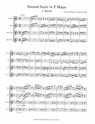 Second Suite in F major, Movement I: March