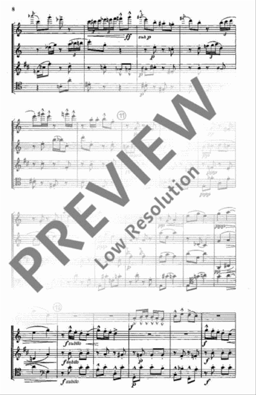 Quartet Bassoon scores gallery preview page 9