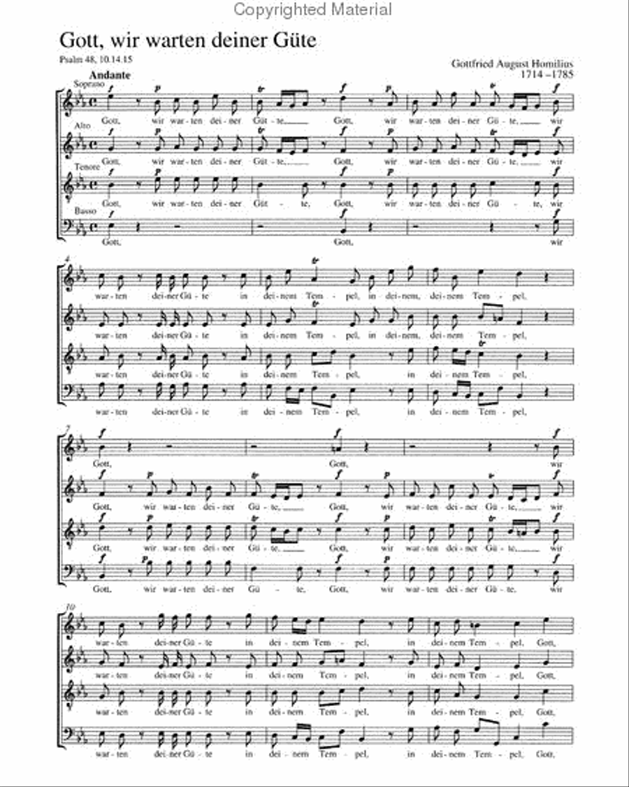 Gott, wir warten deiner Gute 4-Part scores gallery preview page 2