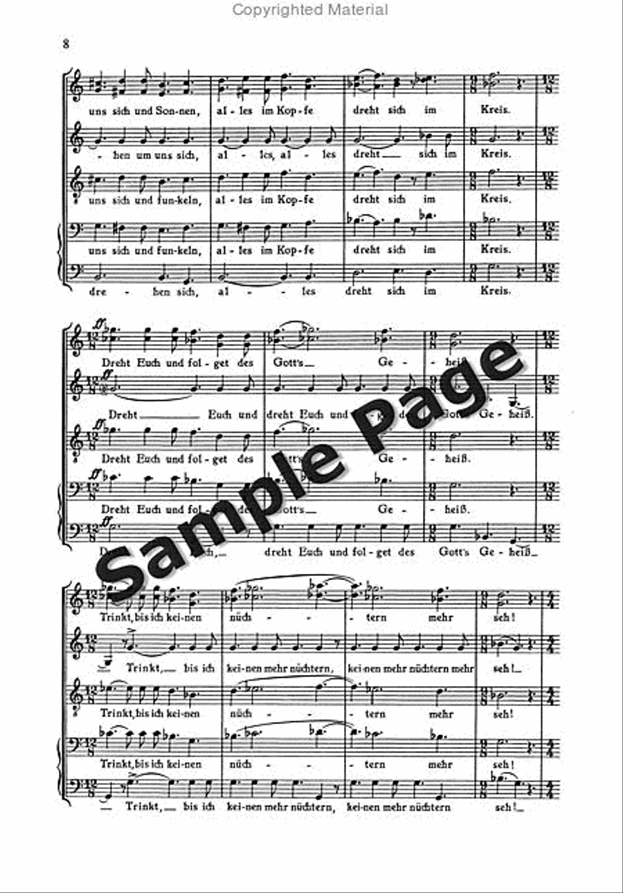 Italienisches Liederbuch 3 Ssatbb 4-Part scores gallery preview page 9