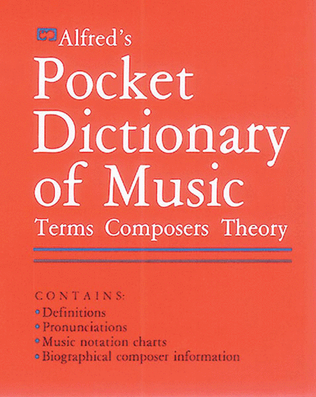 Book cover for Alfred's Pocket Dictionary of Music