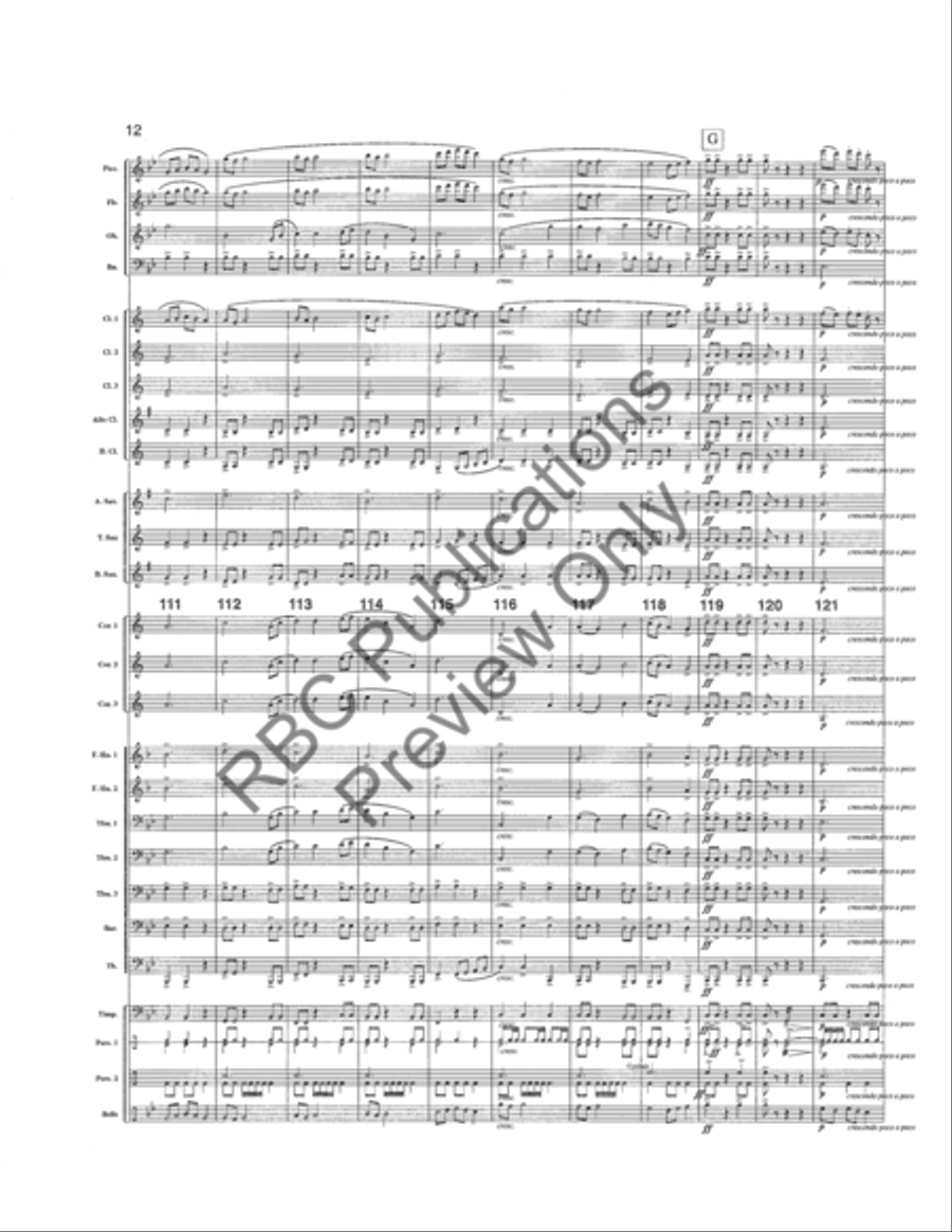 Celtic Legend (Score) Concert Band scores gallery preview page 15