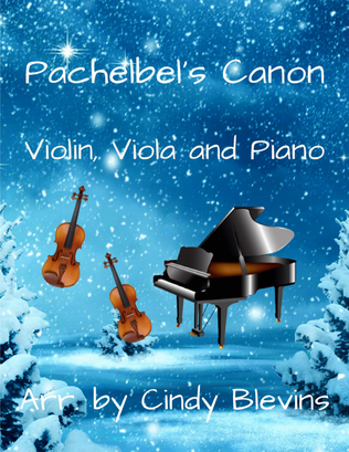 Book cover for Pachelbel's Canon, for Violin, Viola and Piano
