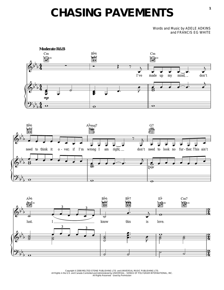 Adele Hits by Adele
                        Piano, Vocal, Guitar -
                         Digital Sheet Music
                        