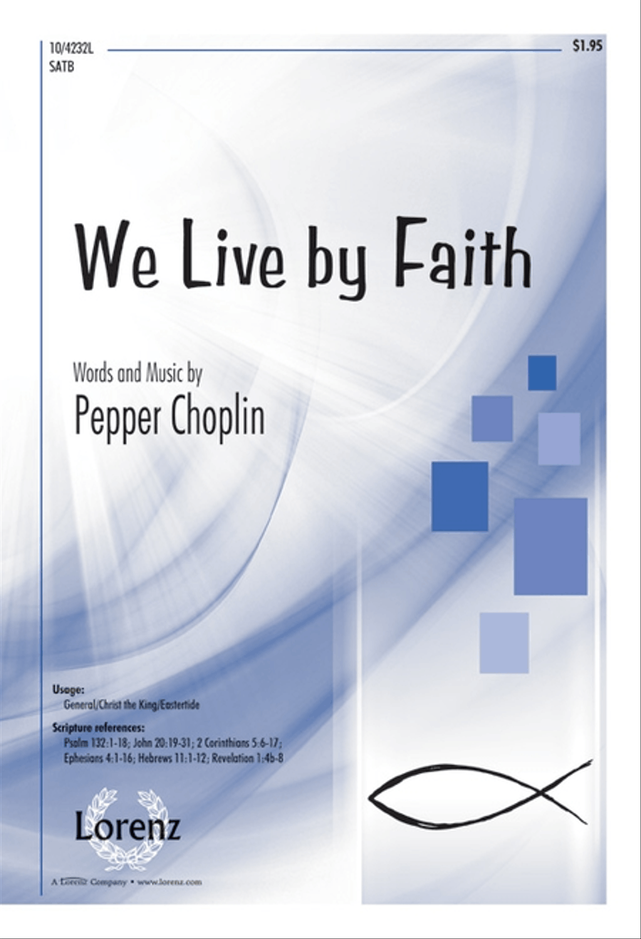 We Live by Faith We Live by Faith 4-Part scores gallery preview page 1