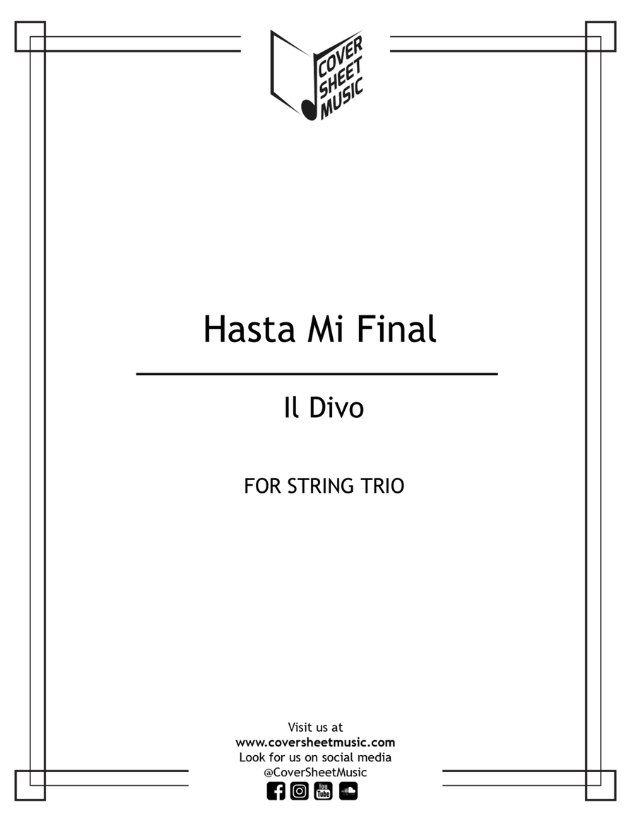 Hasta Mi Final String Trio scores gallery preview page 1