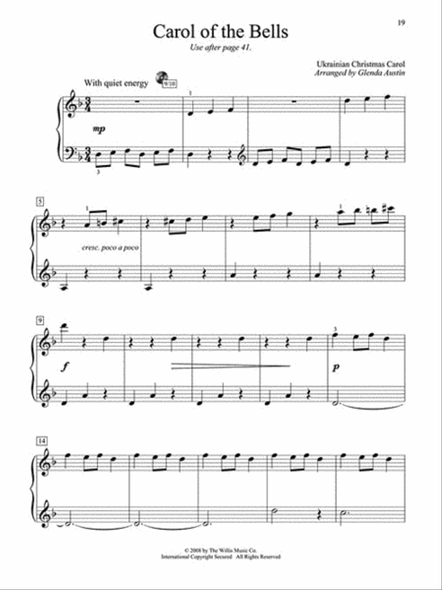 Christmas Piano Solos - Third Grade (Book Only) Piano Solo scores gallery preview page 6