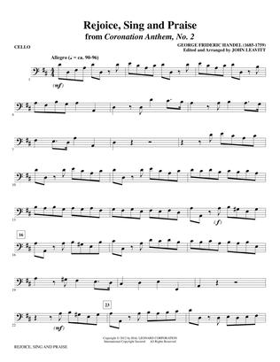 Rejoice, Sing And Praise - Cello