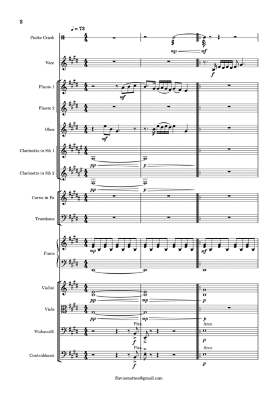 Talking To The Moon - Score Only String Orchestra scores gallery preview page 2