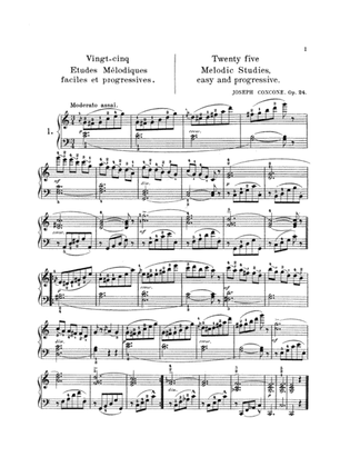 Book cover for Concone: Twenty-five Melodious Studies, Op. 24