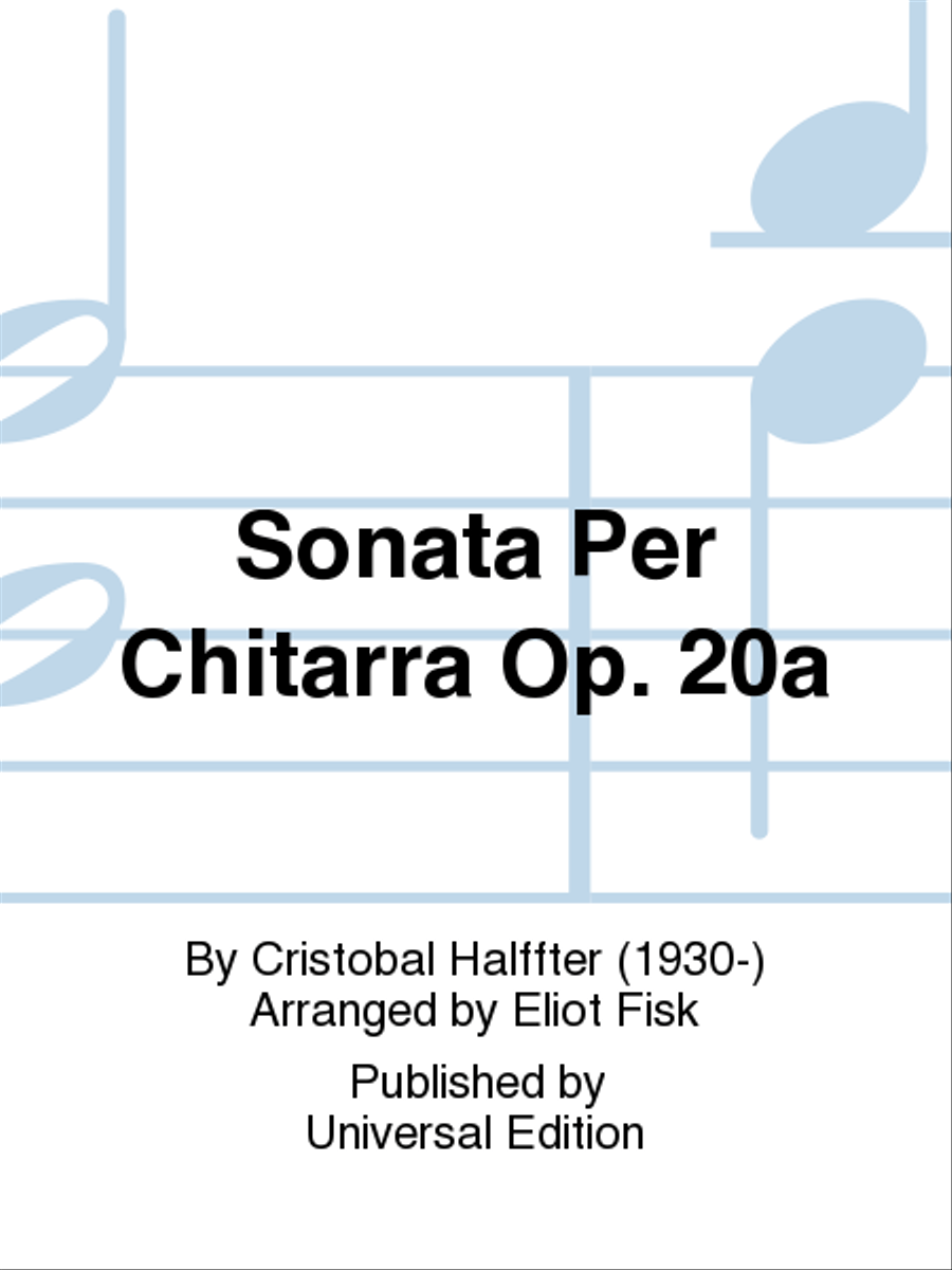 Sonata Per Chitarra Op. 20A School and Community scores gallery preview page 1