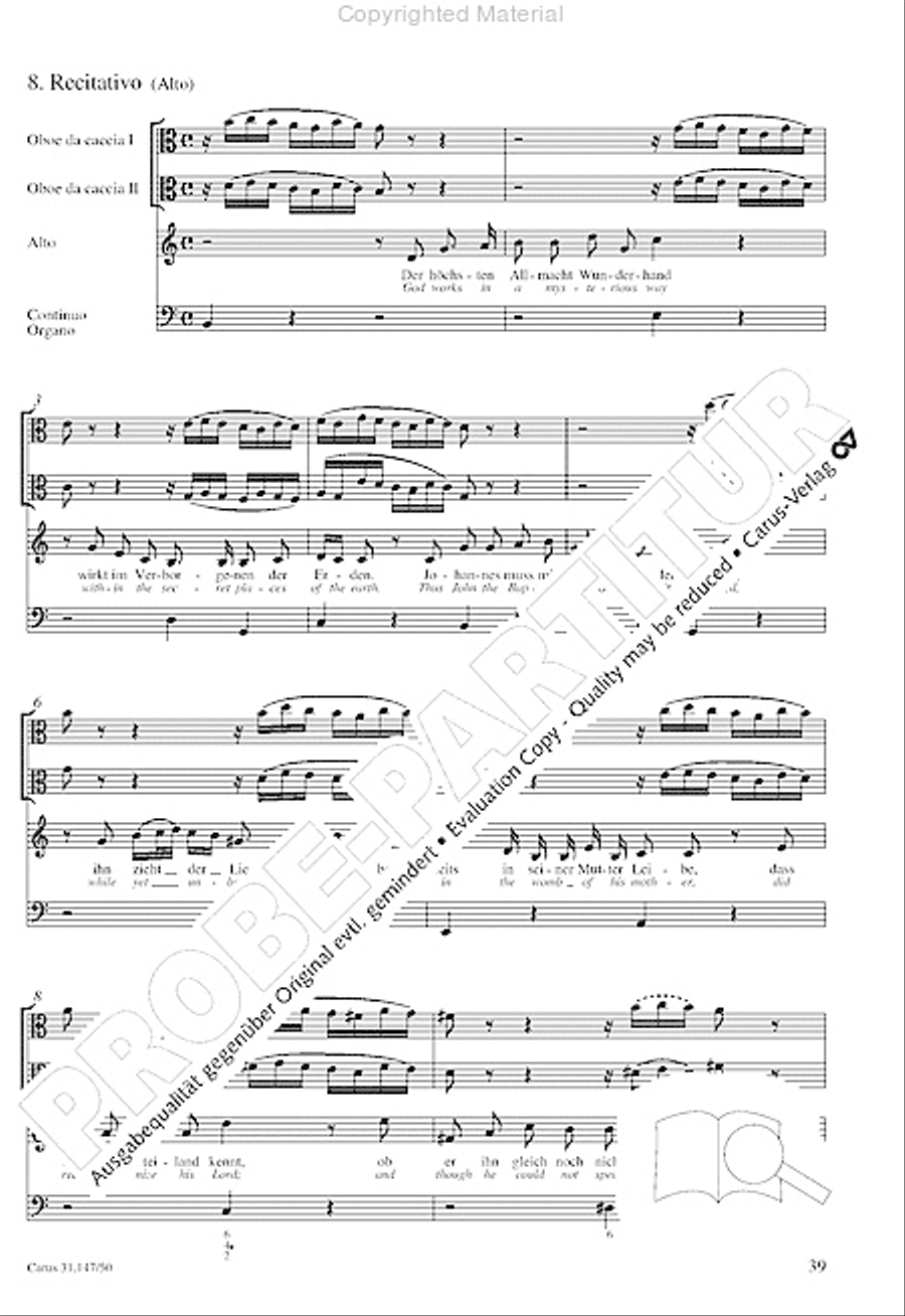Heart and mouth and thought and action (Herz und Mund und Tat und Leben) (Herz und Mund und Tat und Leben) 4-Part scores gallery preview page 41