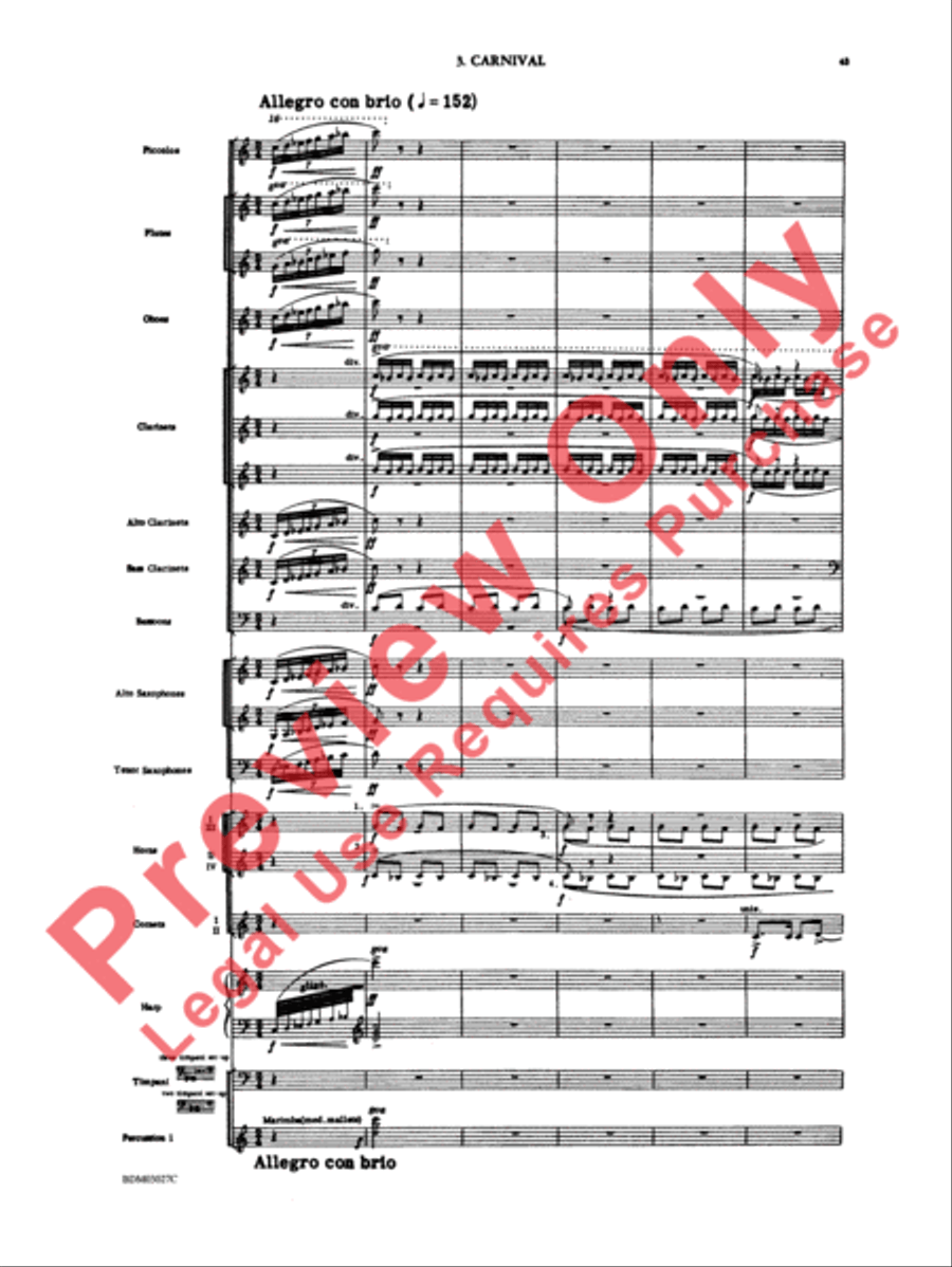 La Fiesta Mexicana Concert Band scores gallery preview page 46