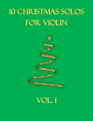 Book cover for 10 Christmas Solos For Violin Vol. 1