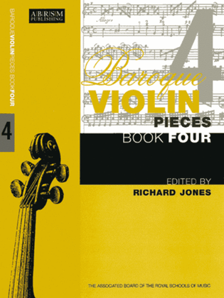 Book cover for Baroque Violin Pieces, Book 4