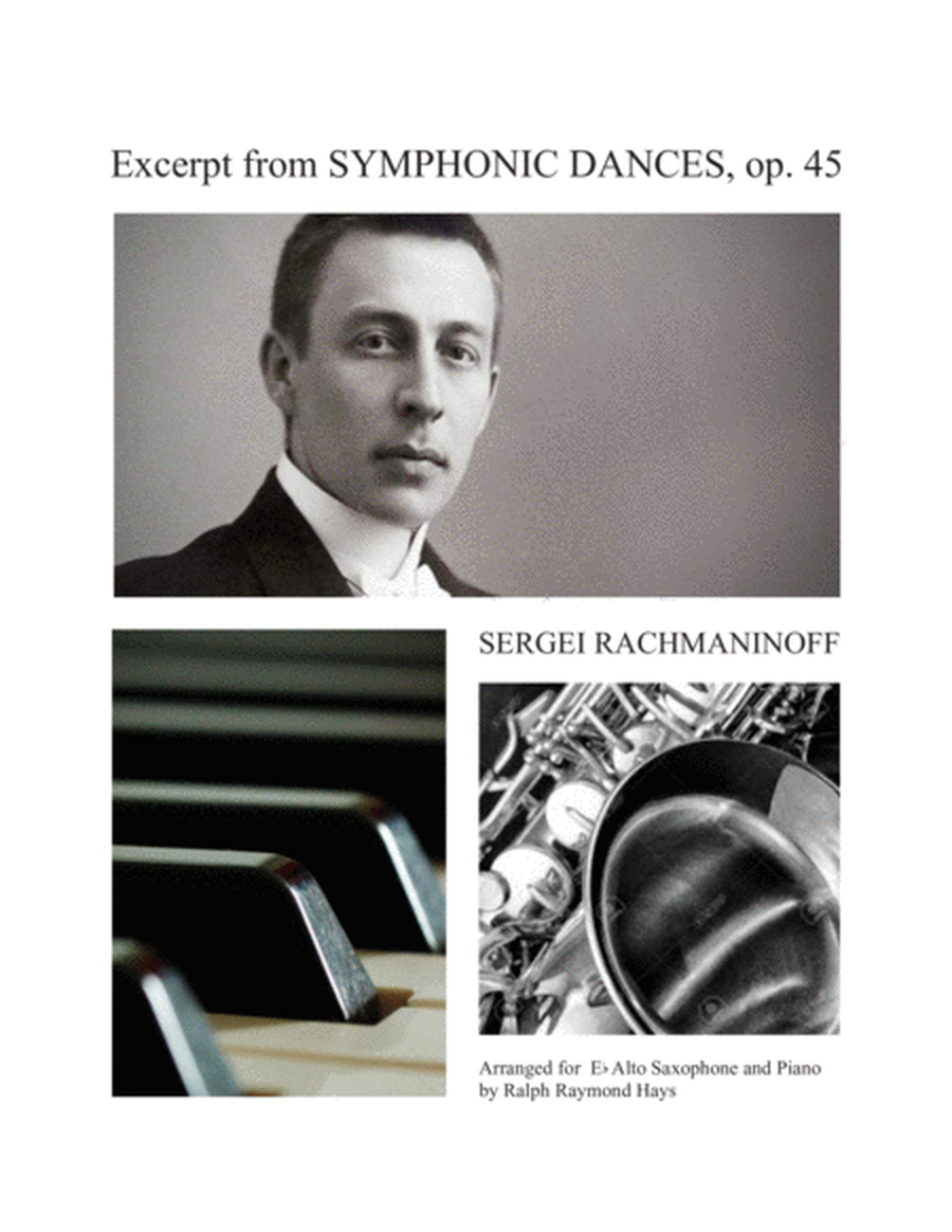 Excerpt from SYMPHONIC DANCES, op. 45 image number null