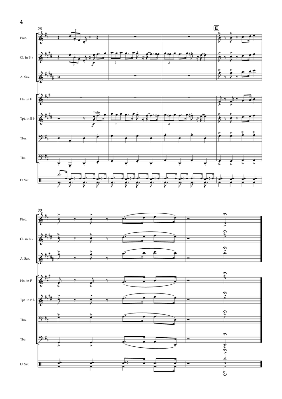 Doraemon No Uta Large Ensemble scores gallery preview page 4