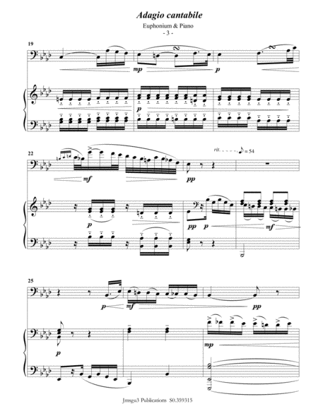 Beethoven: Adagio from Sonata Pathetique for Euphonium & Piano image number null
