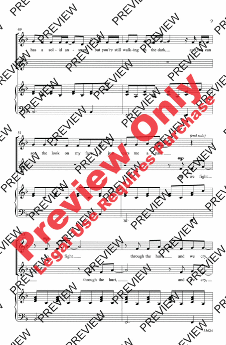 Baby! A Medley of Justin Bieber Hits 2-Part scores gallery preview page 9