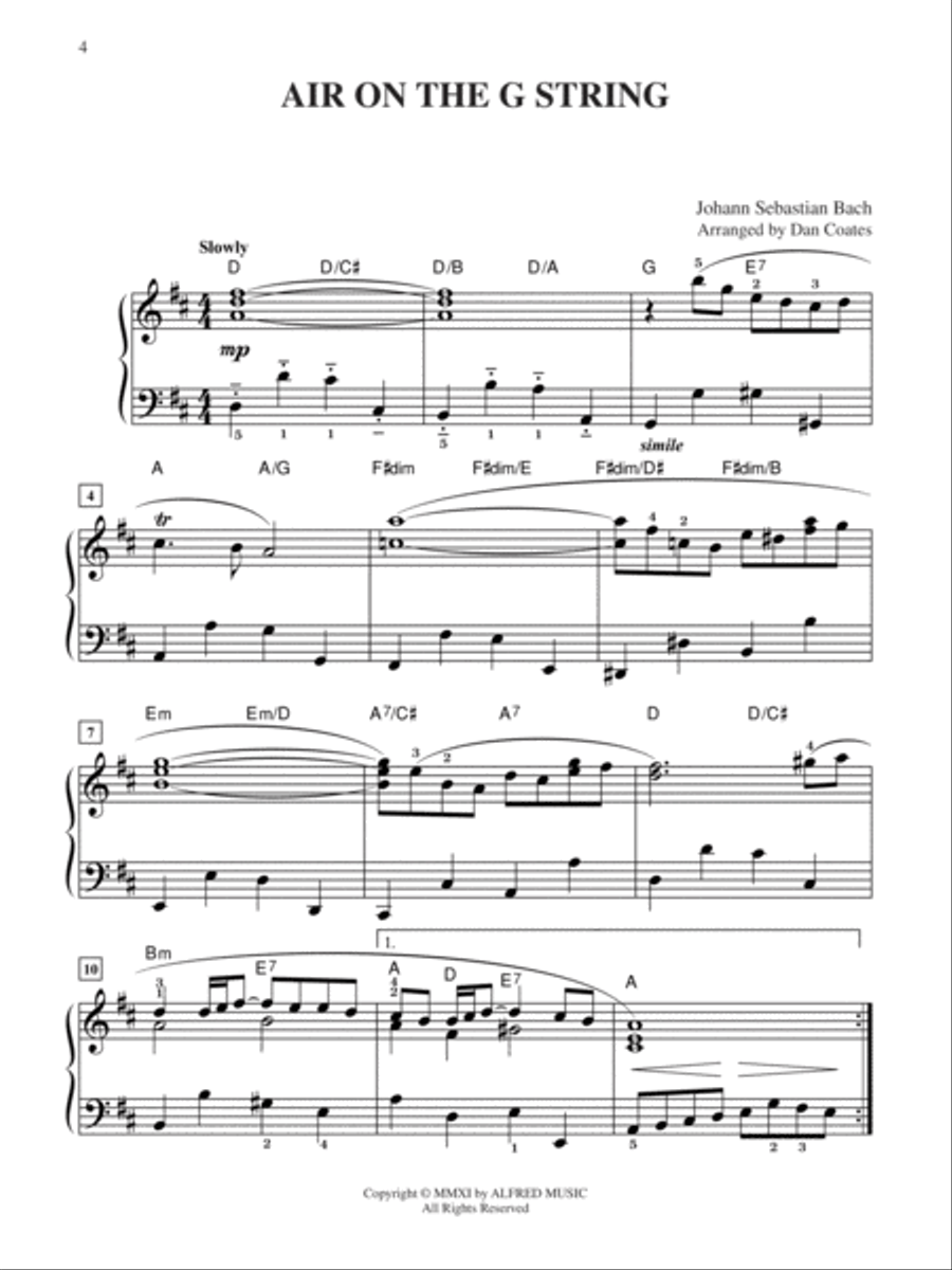 Top 50 Wedding Classics Top 50 Wedding Classics Easy Piano scores gallery preview page 4