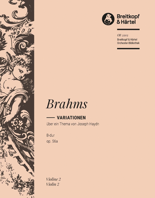 Variations on a Theme by Joseph Haydn in Bb major Op. 56A