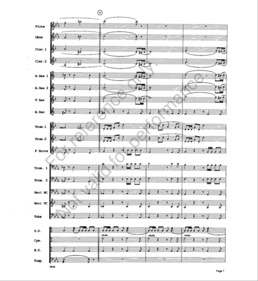Trumpets a la King Trumpets a la King Concert Band scores gallery preview page 6