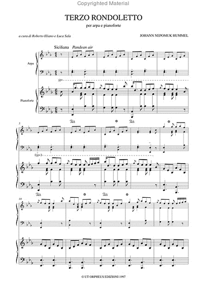 Rondoletto No. 3 for Harp and Piano