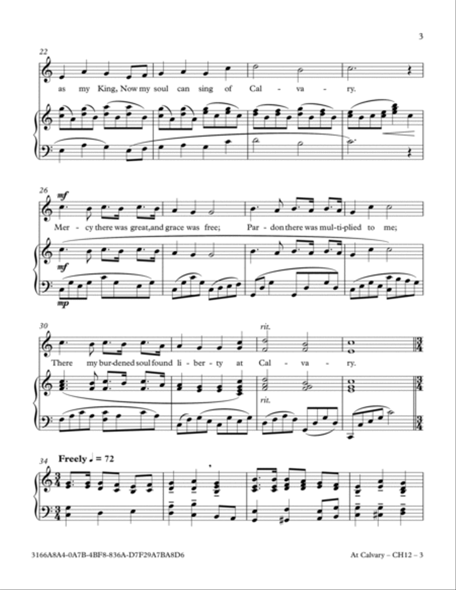 At Calvary At Calvary 2-Part scores gallery preview page 3