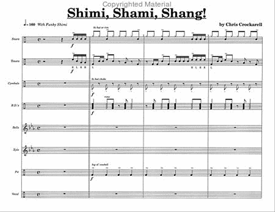 Shimi-Shami-Shang! Percussion Ensemble scores gallery preview page 3