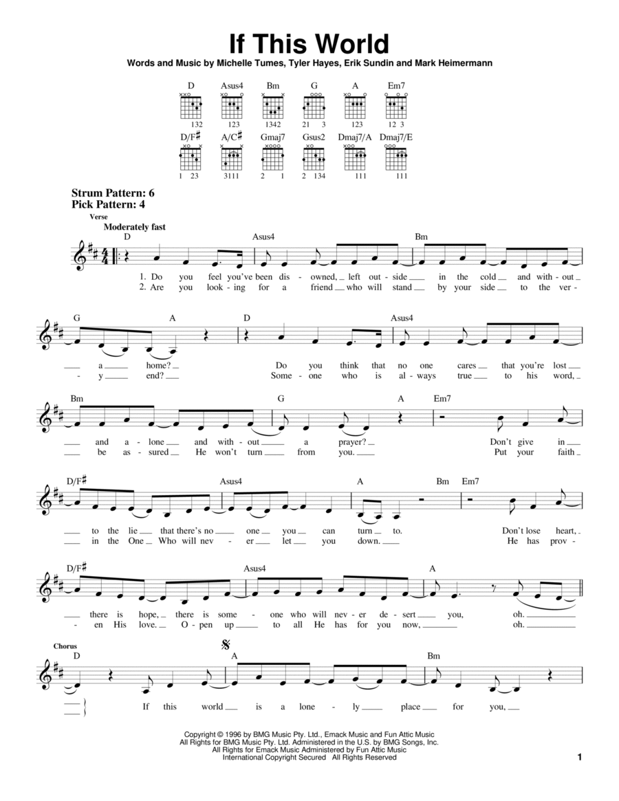 If This World Acoustic Guitar scores gallery preview page 1