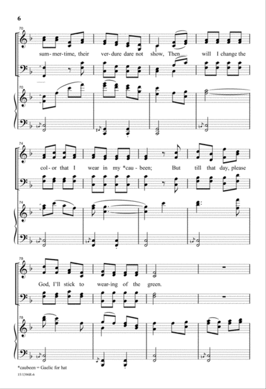 Three Irish Folk Songs Divisi scores gallery preview page 6