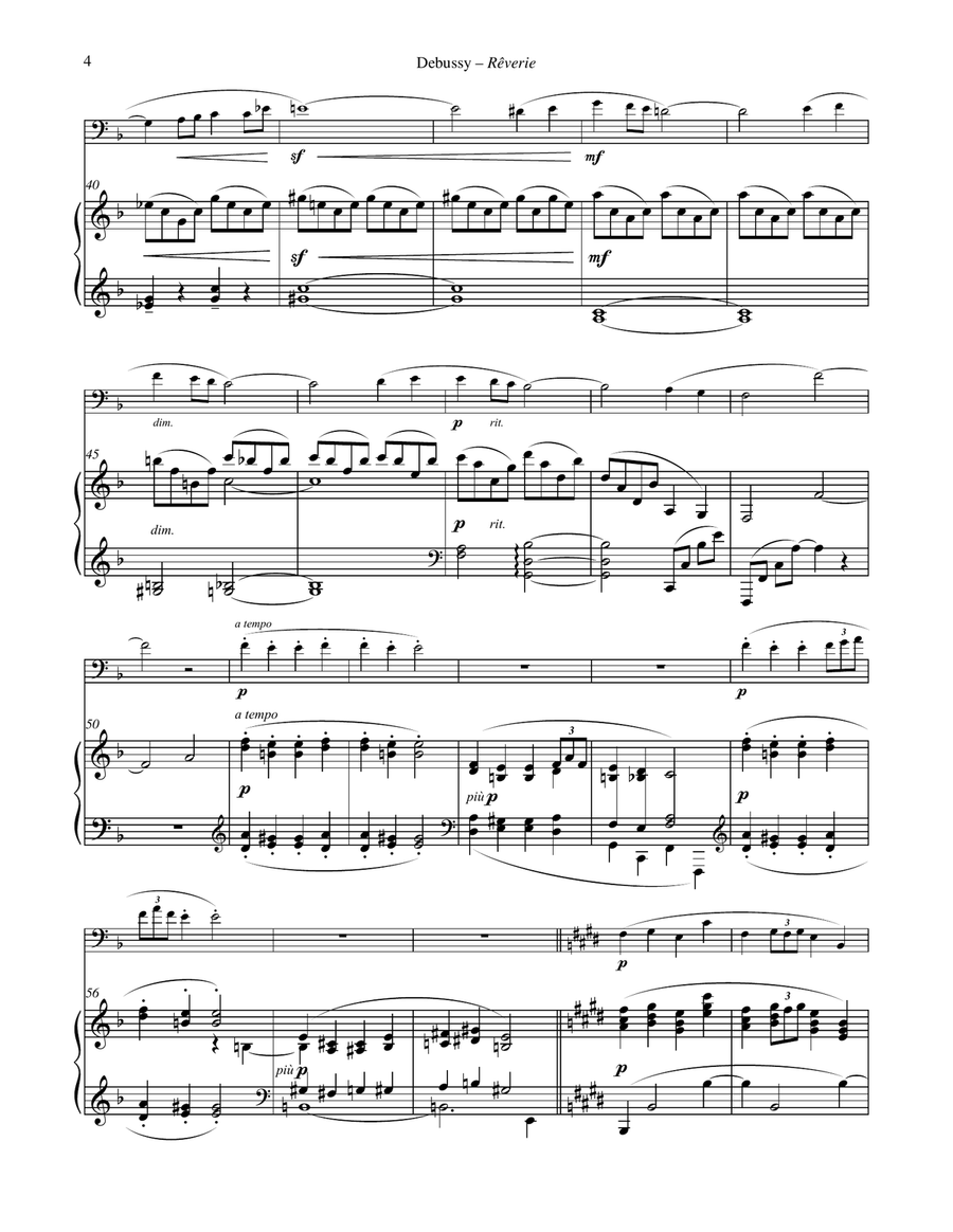 Reverie for Euphonium and Piano Euphonium scores gallery preview page 4
