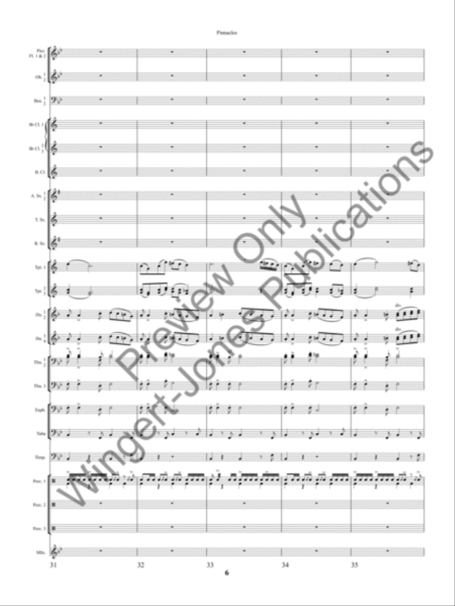 Pinnacles Concert Band scores gallery preview page 9