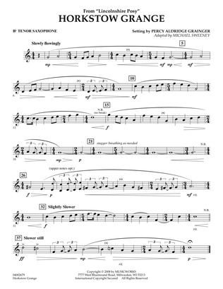 Horkstow Grange - Bb Tenor Saxophone
