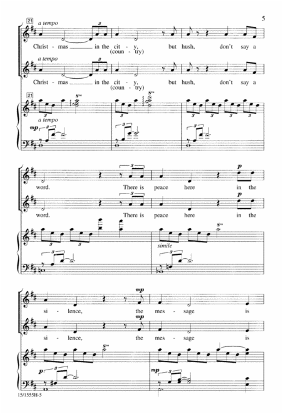 Christmas in the City SSA scores gallery preview page 5