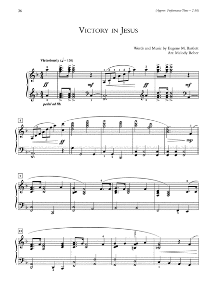 A Call to Faithfulness Piano Solo scores gallery preview page 5