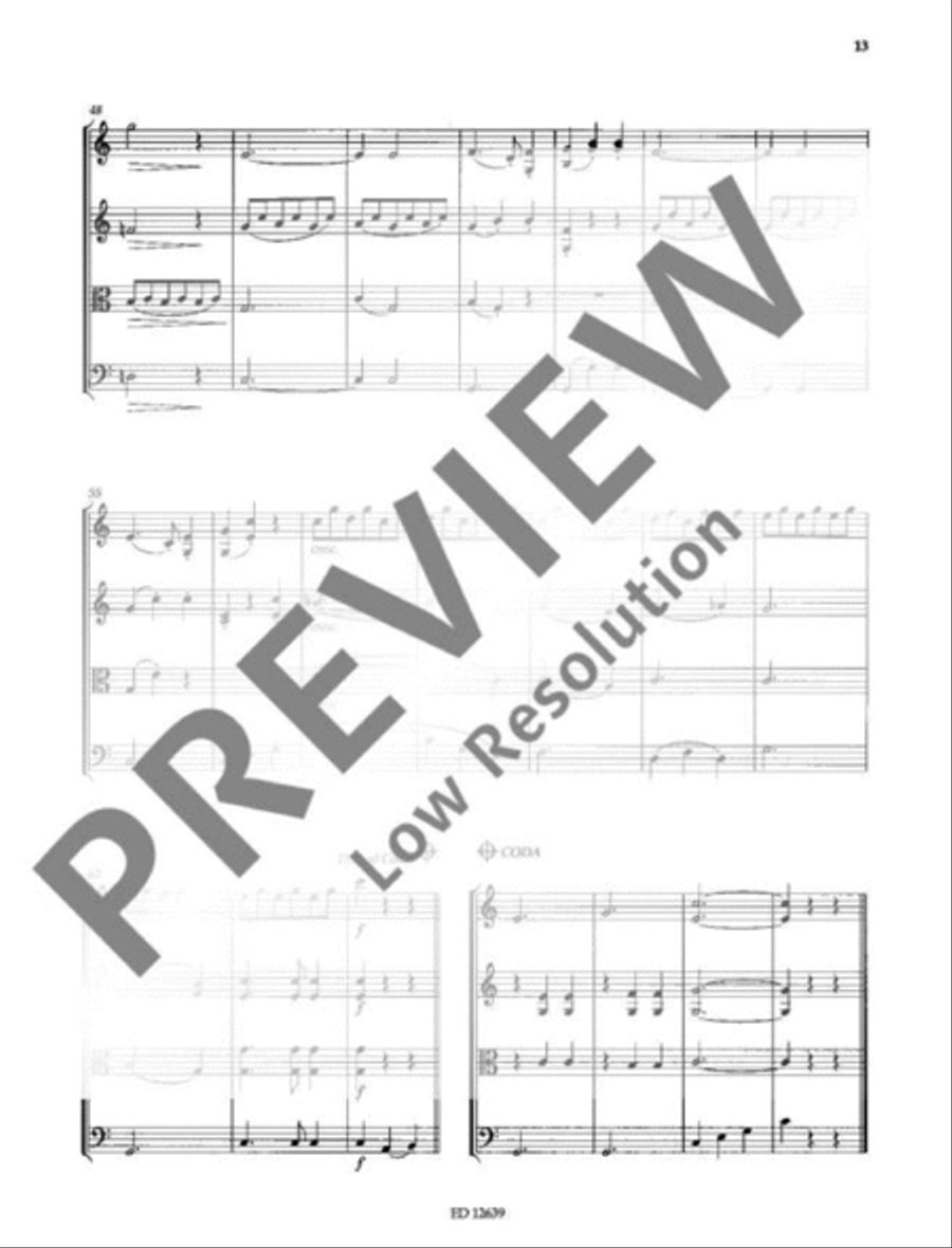 Beautiful Dreamer String Quartet scores gallery preview page 16