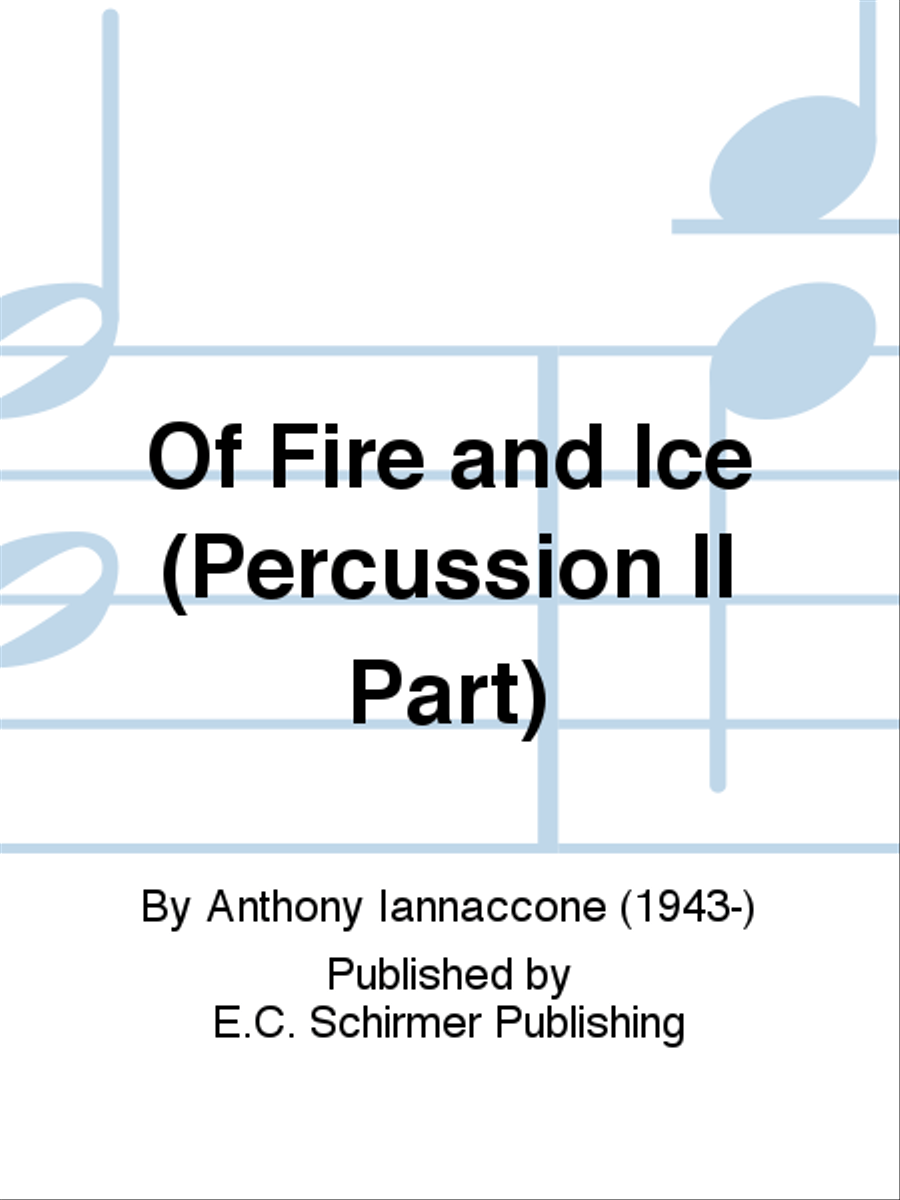 Of Fire and Ice (Percussion II Part) Concert Band scores gallery preview page 1