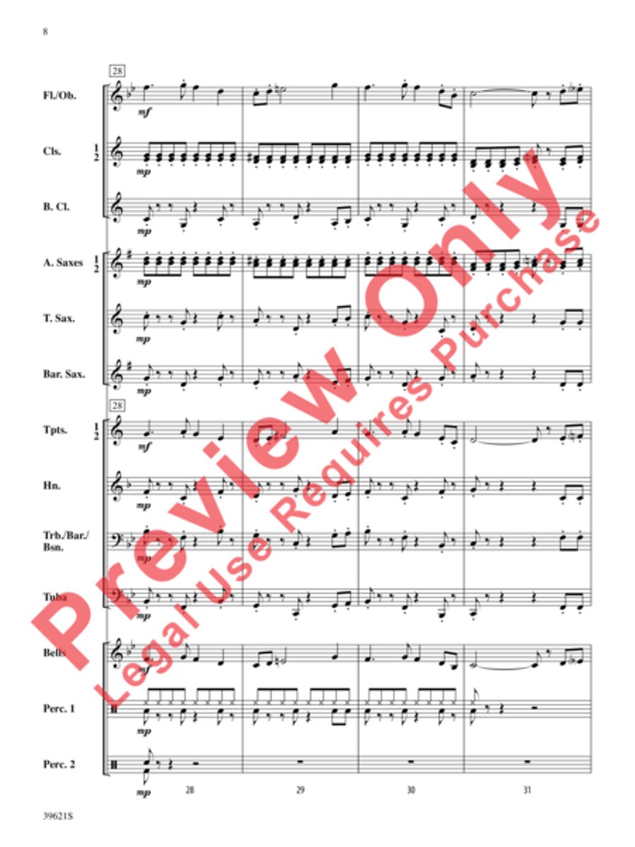 Clowning Around Clowning Around Concert Band scores gallery preview page 9
