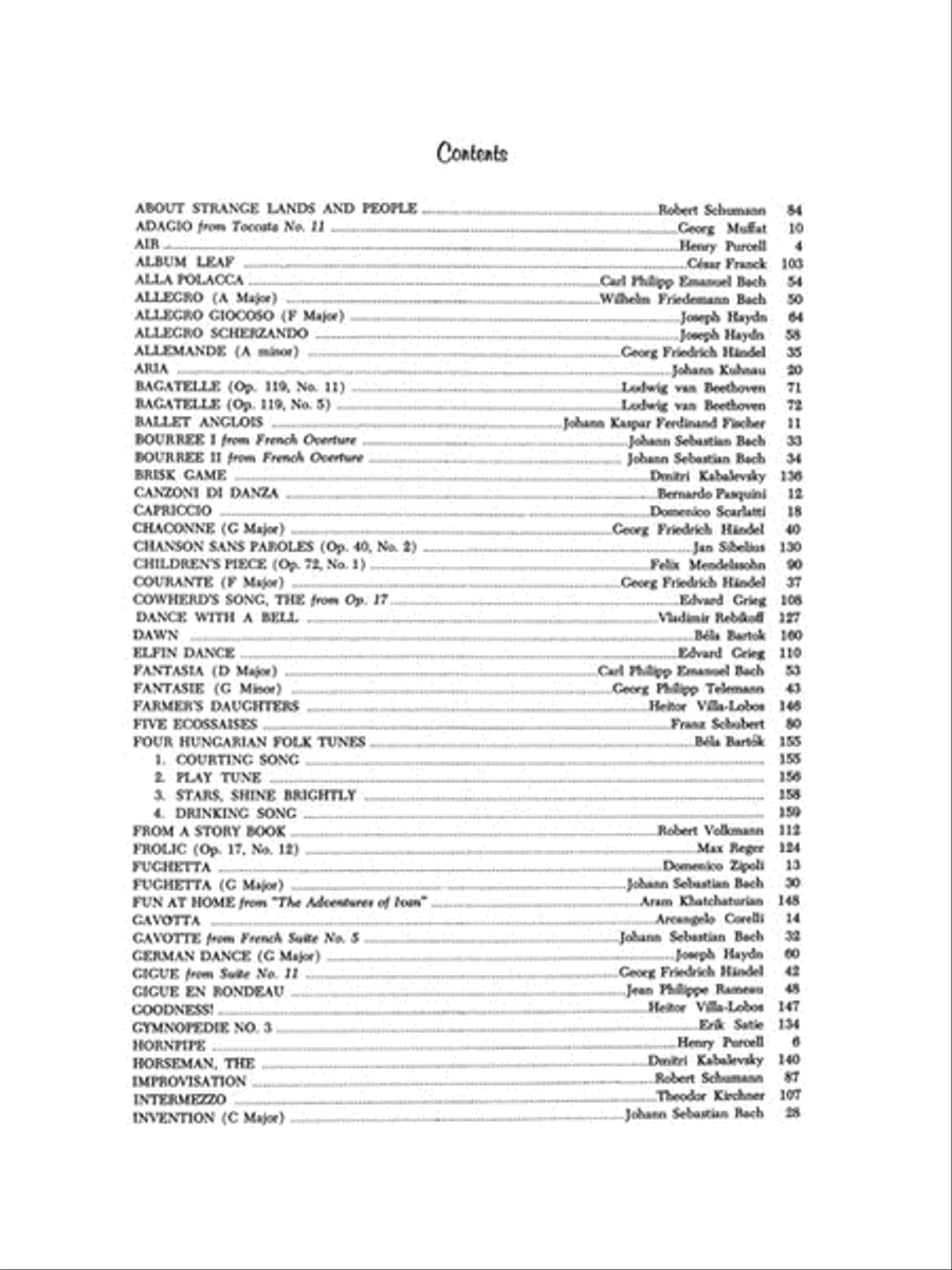 Intermediate Grades Classics to Moderns