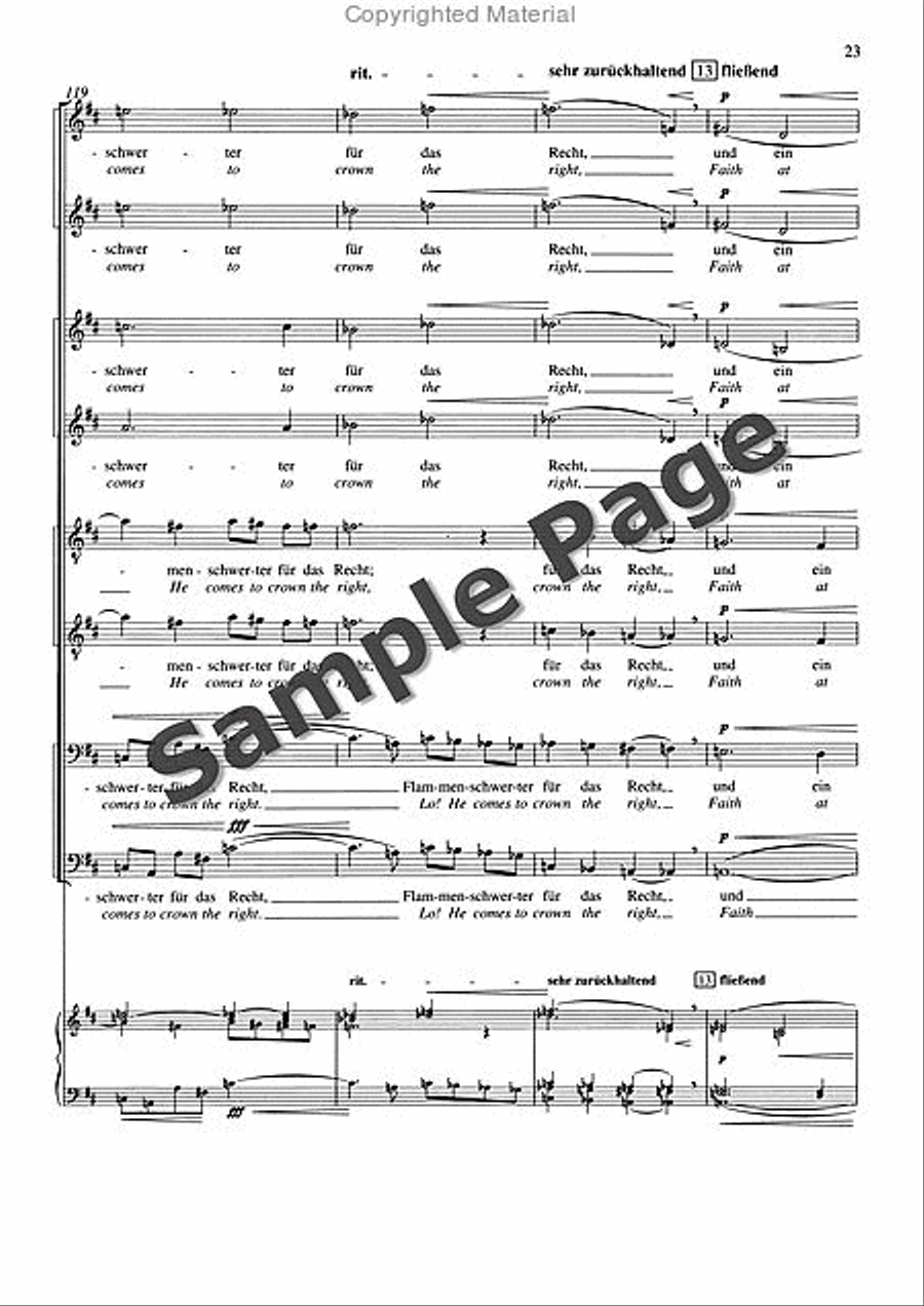 Friede auf Erden, Op. 13 Divisi scores gallery preview page 24