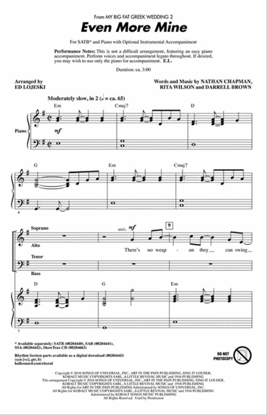 Even More Mine 4-Part scores gallery preview page 2