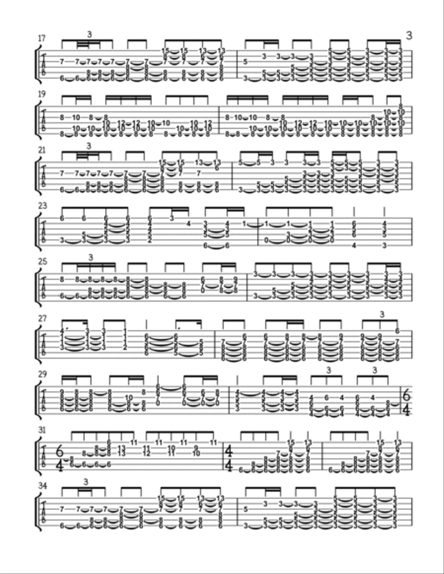 Bohemian Rhapsody Bohemian Rhapsody Electric Guitar scores gallery preview page 3