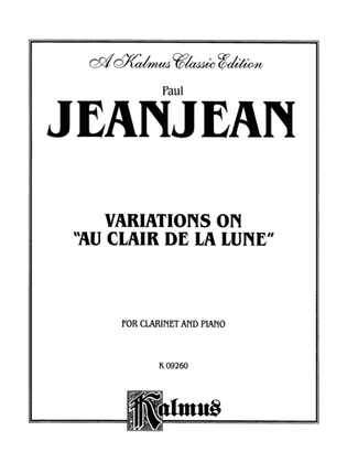 Book cover for Jeanjean: Variations on "Au Clair de la Lune"