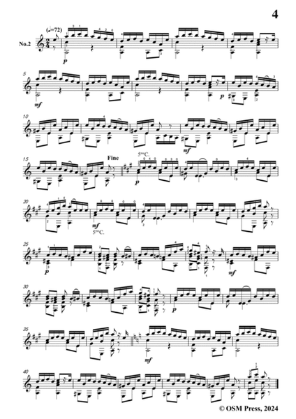Coste-6 Pièces Originales,Op.53,for Guitar image number null